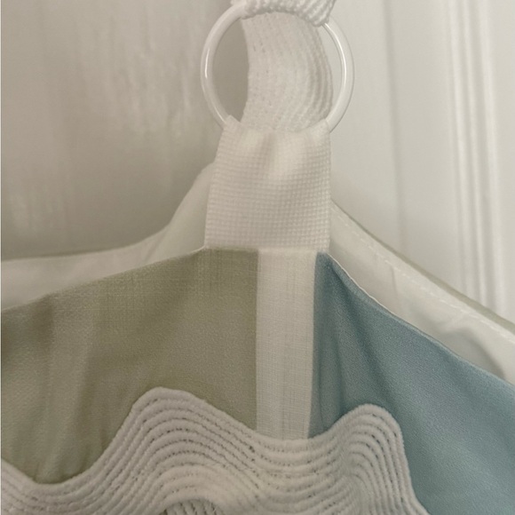 NWT Women's Dalia MacPhee Blue Maxi Sundress Size Large Side Slits - Picture 6 of 12